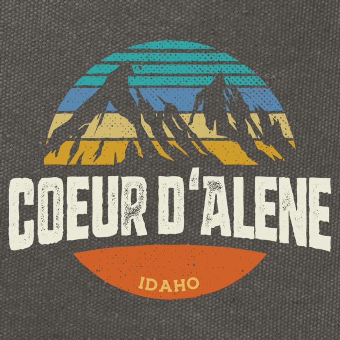 Coeur D Alene Gift Idaho Cool Gift Cotton Canvas Backpack