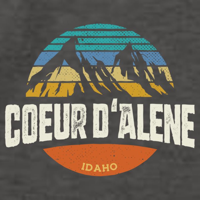 Coeur D Alene Gift Idaho Cool Gift Vector Backpack