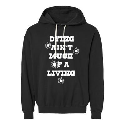 Clown Dying AinT Much Of A Living Garment-Dyed Fleece Hoodie