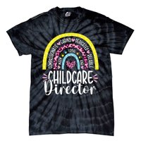 Childcare Director Appreciation Daycare Provider Rainbow Tie-Dye T-Shirt