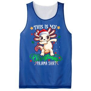 Christmas Dabbing Axolotl Santa This Is My Christmas Pajama Cute Gift Mesh Reversible Basketball Jersey Tank