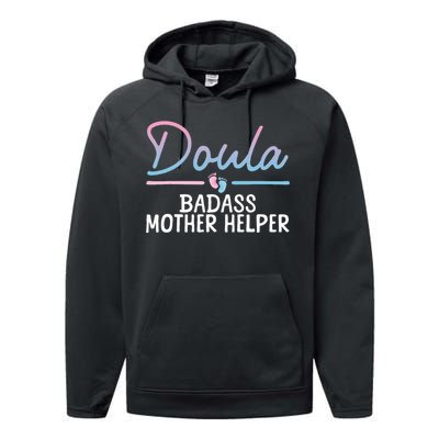 Cool Doula Art Mother Birth Worker Midwife Doula Performance Fleece Hoodie