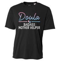 Cool Doula Art Mother Birth Worker Midwife Doula Cooling Performance Crew T-Shirt