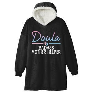 Cool Doula Art Mother Birth Worker Midwife Doula Hooded Wearable Blanket