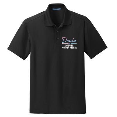 Cool Doula Art Mother Birth Worker Midwife Doula Dry Zone Grid Polo