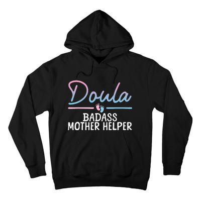 Cool Doula Art Mother Birth Worker Midwife Doula Tall Hoodie