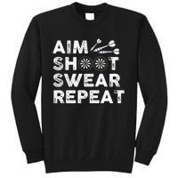 Cool Darts Art For Men Women Dart Player Throwing Sport Tall Sweatshirt