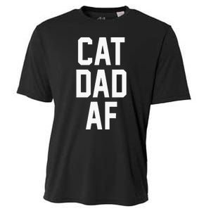 Cat Dad Af For Dads Of Cats Cooling Performance Crew T-Shirt