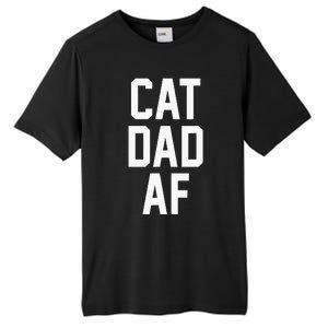 Cat Dad Af For Dads Of Cats Tall Fusion ChromaSoft Performance T-Shirt