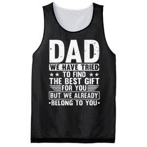 Cool Dad Art For Father Dad Stepfather From Son Daughter Mesh Reversible Basketball Jersey Tank