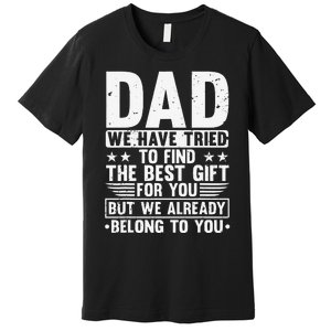 Cool Dad Art For Father Dad Stepfather From Son Daughter Premium T-Shirt