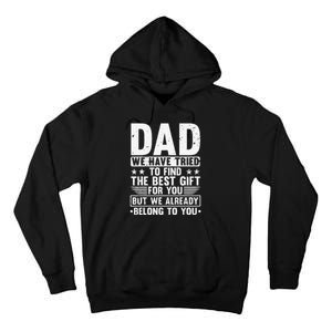 Cool Dad Art For Father Dad Stepfather From Son Daughter Tall Hoodie