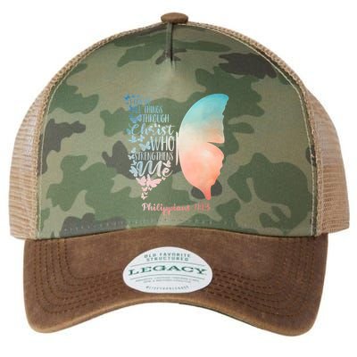 Can Do All Things Through Christ Who Strengthens Me Saying Legacy Tie Dye Trucker Hat