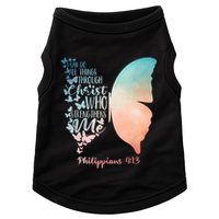 Can Do All Things Through Christ Who Strengthens Me Saying Doggie Tank