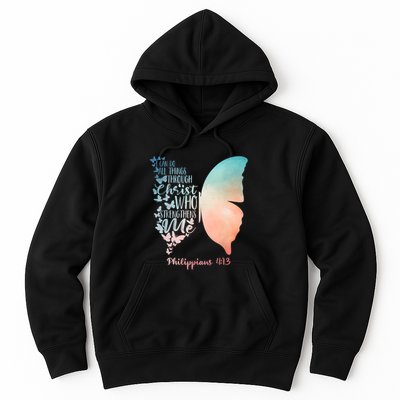 Can Do All Things Through Christ Who Strengthens Me Saying Hoodie