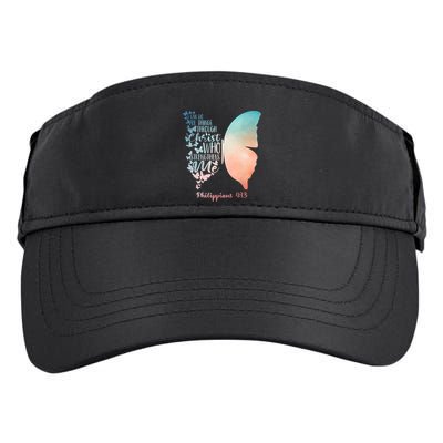 Can Do All Things Through Christ Who Strengthens Me Saying Adult Drive Performance Visor