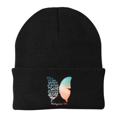 Can Do All Things Through Christ Who Strengthens Me Saying Beanie