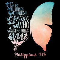 Can Do All Things Through Christ Who Strengthens Me Saying 16 in Basic Backpack