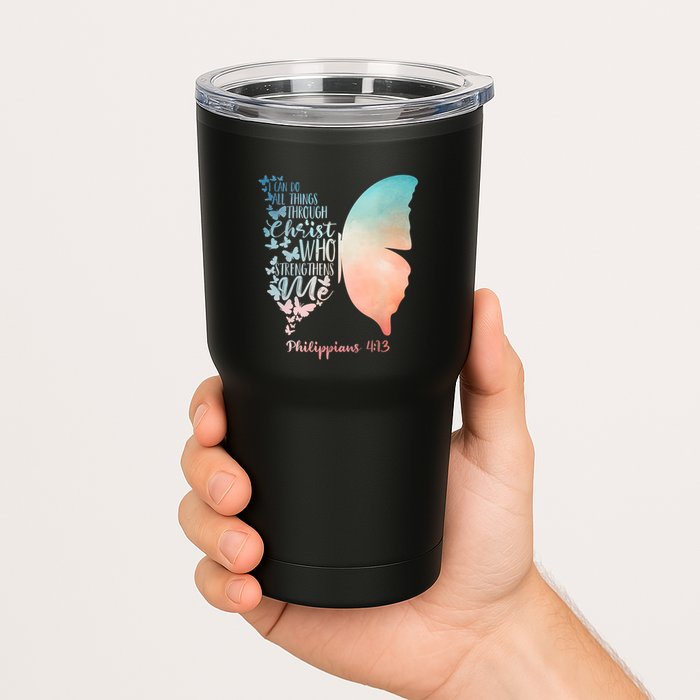 Can Do All Things Through Christ Who Strengthens Me Saying Tumbler