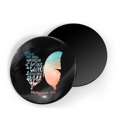 Can Do All Things Through Christ Who Strengthens Me Saying Magnet