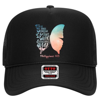 Can Do All Things Through Christ Who Strengthens Me Saying Trucker Hat