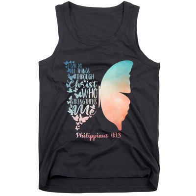 Can Do All Things Through Christ Who Strengthens Me Saying Tank Top
