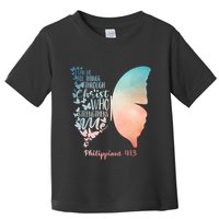 Can Do All Things Through Christ Who Strengthens Me Saying Toddler T-Shirt