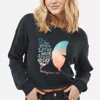 Can Do All Things Through Christ Who Strengthens Me Saying Cropped Pullover Crew