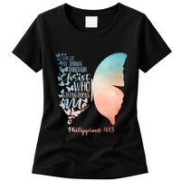 Can Do All Things Through Christ Who Strengthens Me Saying Womens T-Shirt