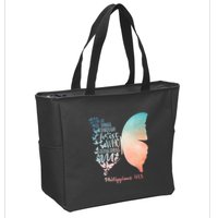 Can Do All Things Through Christ Who Strengthens Me Saying Zip Tote Bag