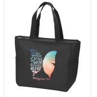 Can Do All Things Through Christ Who Strengthens Me Saying Zip Tote Bag