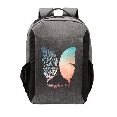 Can Do All Things Through Christ Who Strengthens Me Saying Vector Backpack