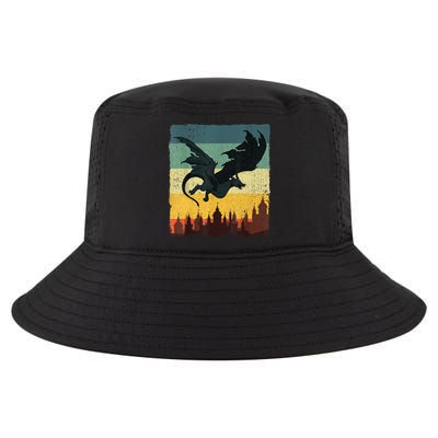 Cool Dragon Art For Women Mythical Vintage Dragon Lover Cool Comfort Performance Bucket Hat