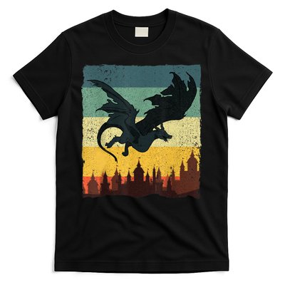 Cool Dragon Art For Women Mythical Vintage Dragon Lover T-Shirt