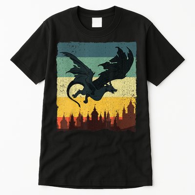 Cool Dragon Art For Women Mythical Vintage Dragon Lover Tall T-Shirt