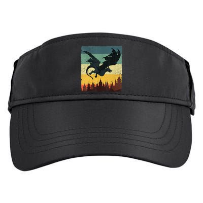 Cool Dragon Art For Women Mythical Vintage Dragon Lover Adult Drive Performance Visor
