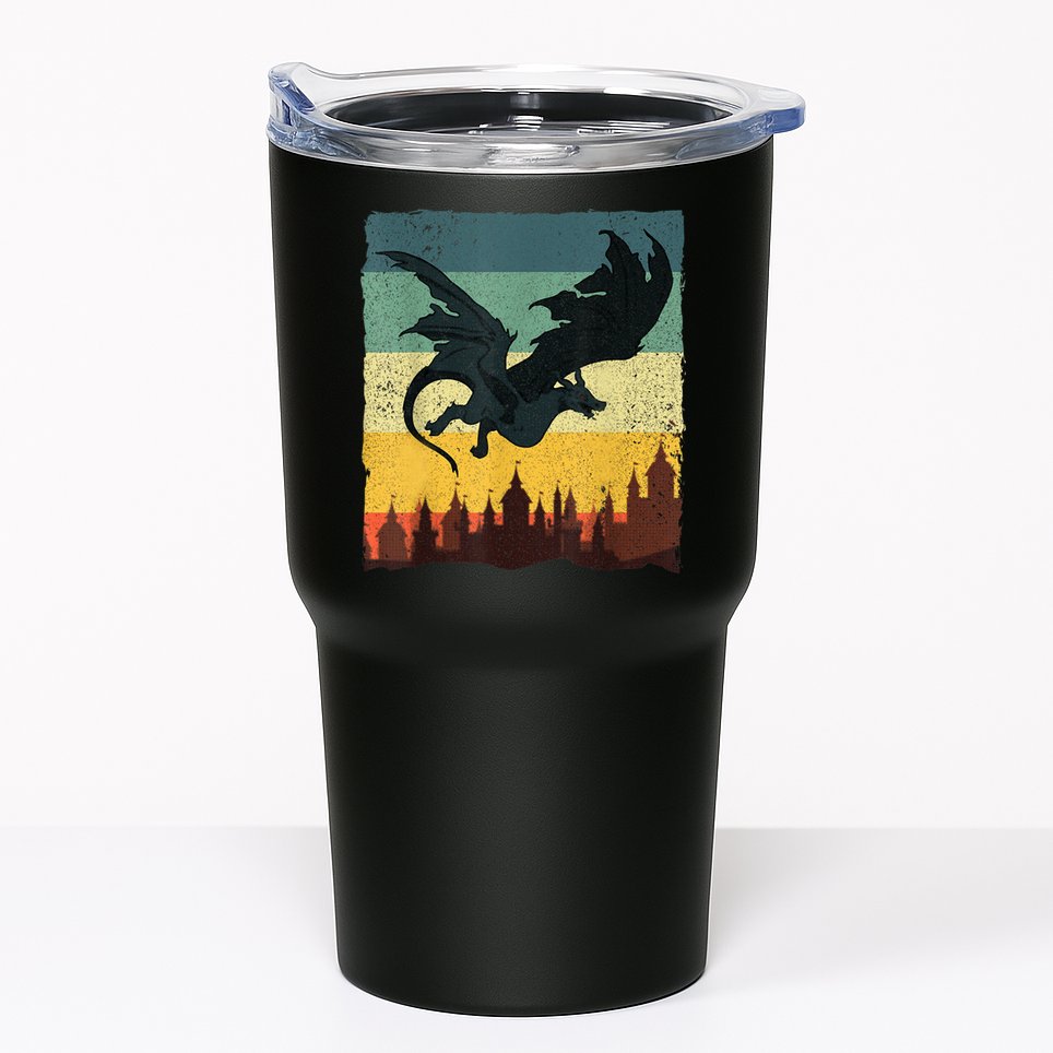 Cool Dragon Art For Women Mythical Vintage Dragon Lover Tumbler