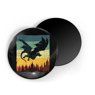 Cool Dragon Art For Women Mythical Vintage Dragon Lover Magnet