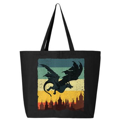 Cool Dragon Art For Women Mythical Vintage Dragon Lover 25L Jumbo Tote