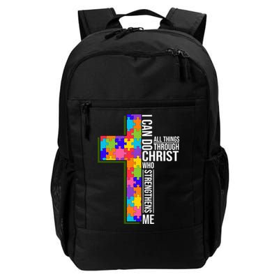 Can Do All Things Through Christ Autism Awareness Backpack