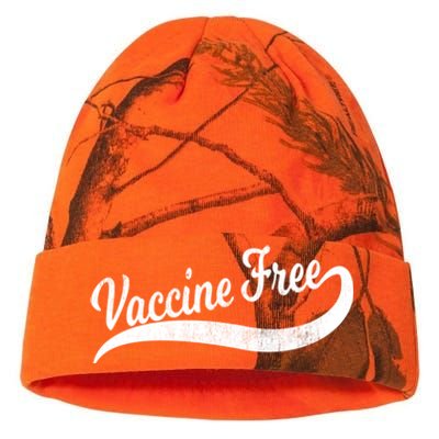 Cool Distressed Antivax Antivaccine Mom Dad Vaccine Free Funny Gift Kati Licensed 12" Camo Beanie