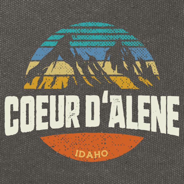 Coeur D Alene Gift Idaho Cool Cotton Canvas Backpack