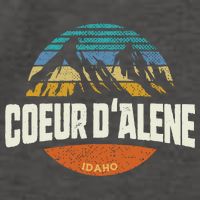 Coeur D Alene Gift Idaho Cool Vector Backpack