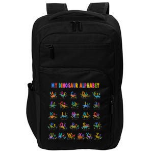 Cool Dinosaur Alphabet Back To School Impact Tech Backpack