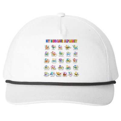 Cool Dinosaur Alphabet Back To School Snapback Five-Panel Rope Hat