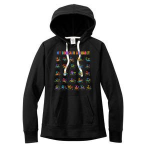 Cool Dinosaur Alphabet Back To School Women's Fleece Hoodie