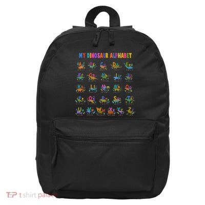 Cool Dinosaur Alphabet Back To School 16 in Basic Backpack