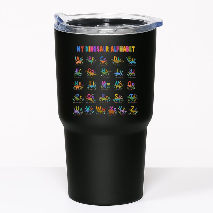 Cool Dinosaur Alphabet Back To School Tumbler