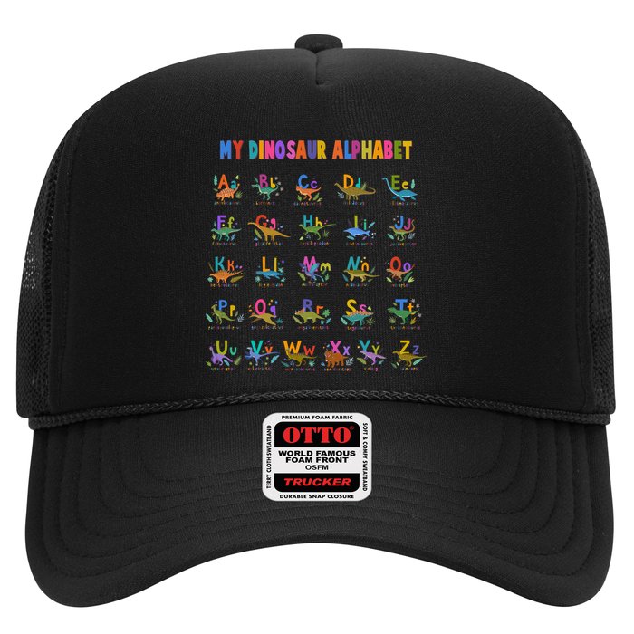 Cool Dinosaur Alphabet Back To School Trucker Hat
