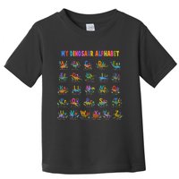 Cool Dinosaur Alphabet Back To School Toddler T-Shirt